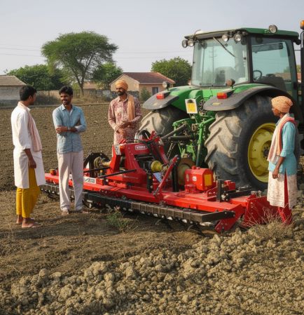 Shared farm mechanisation services providing affordable machinery access for farmers
