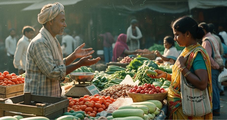 Farm produce selling platform supporting price discovery for farmers