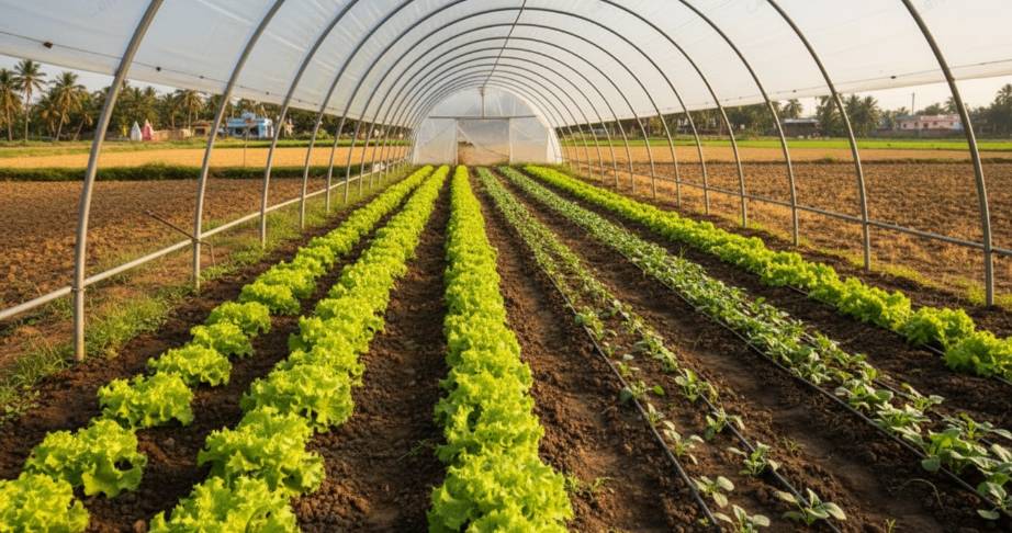 Farmer learning financial literacy including budgeting loans and savings