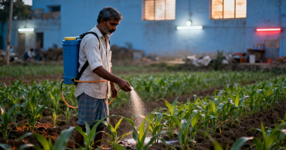 Agricultural soil testing process helping farmers understand soil health