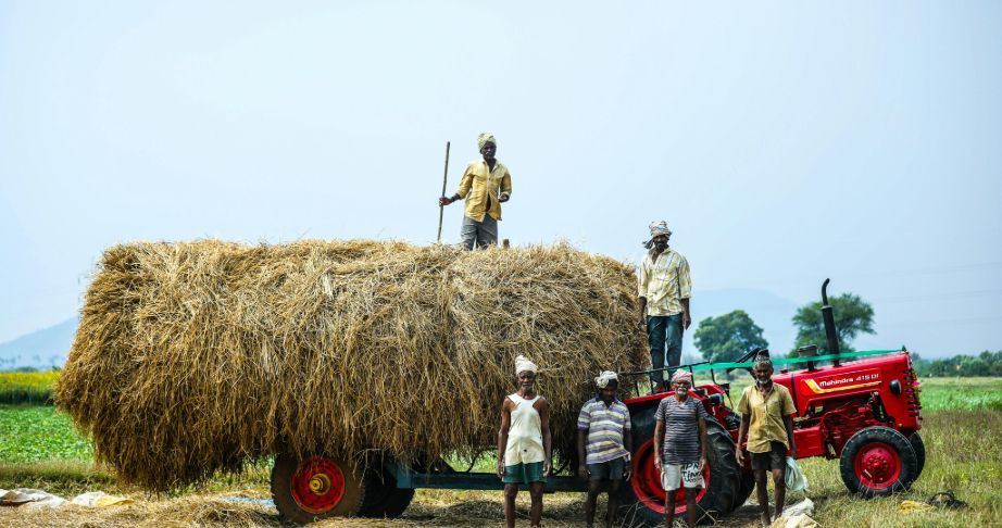 Tractor and farm machinery provided through Custom Hiring Centre for small farmers