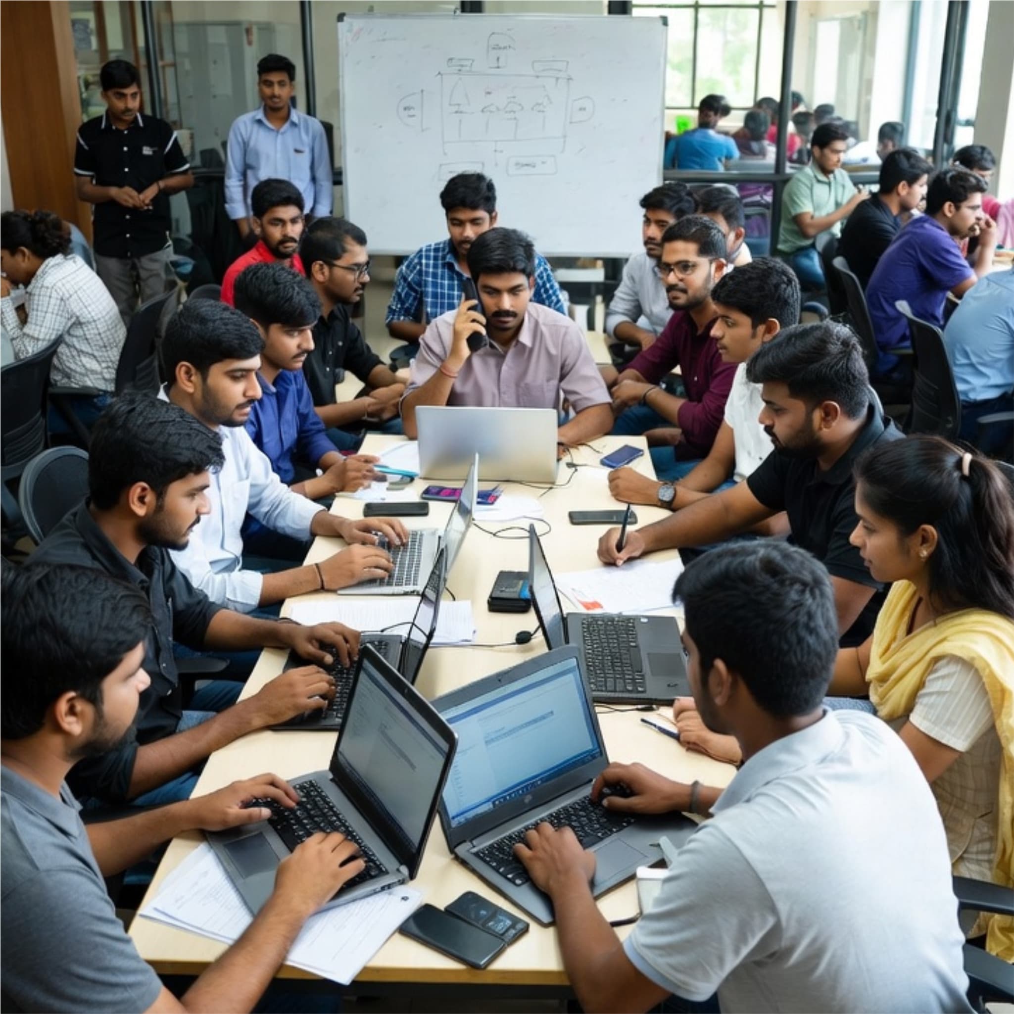 Meghdoot team working together to build digital agriculture solutions empowering farmers across India