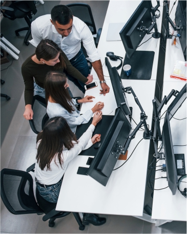 Agriculture stakeholders collaborating to support sustainable farming initiatives